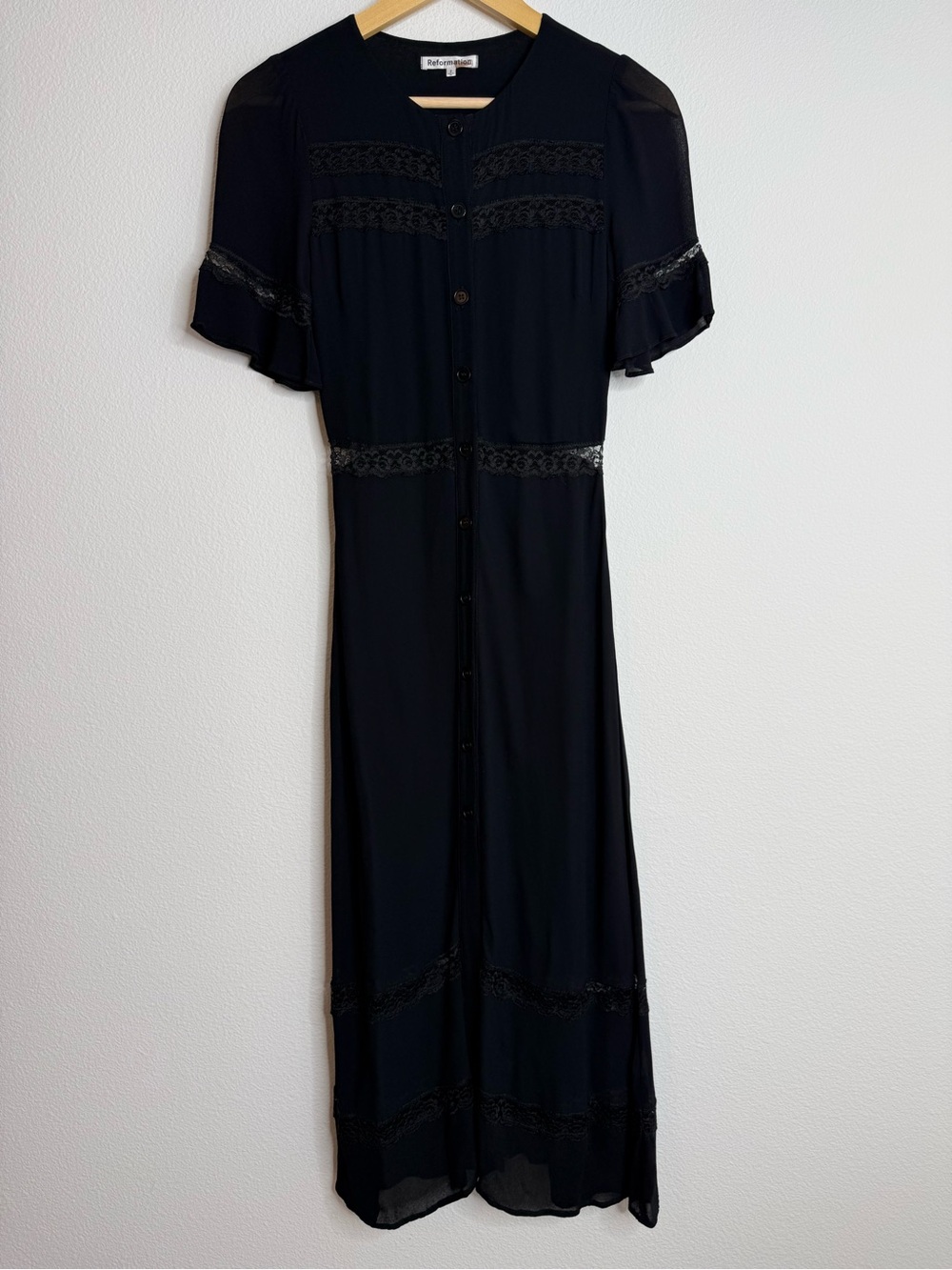 Reformation Woodsen Dress Sz 2 - Picture 6 of 16